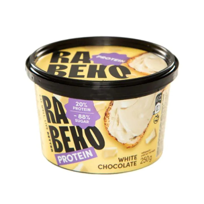 Rabeko Belgische WITTE proteine choco Smeerpasta