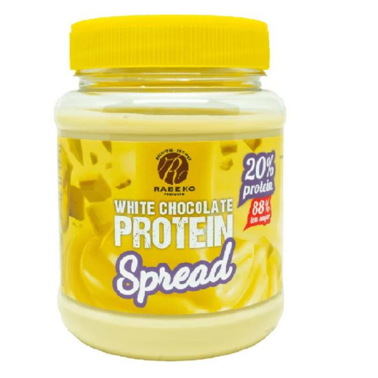 Rabeko Belgische WITTE proteine choco Smeerpasta