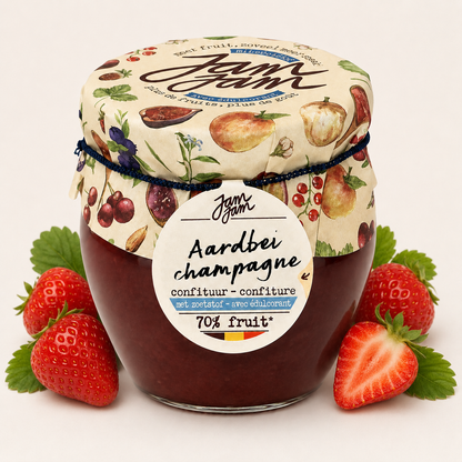 Jam Jam Ambachtelijke Confituur met Zoetstof – (212 ml)