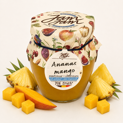 Jam Jam Ambachtelijke Confituur met Zoetstof – (212 ml)
