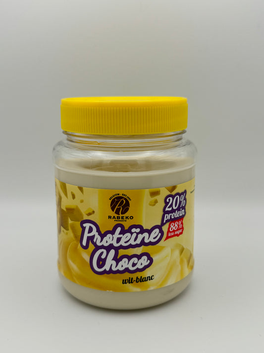 Rabeko Belgische WITTE proteine choco Smeerpasta