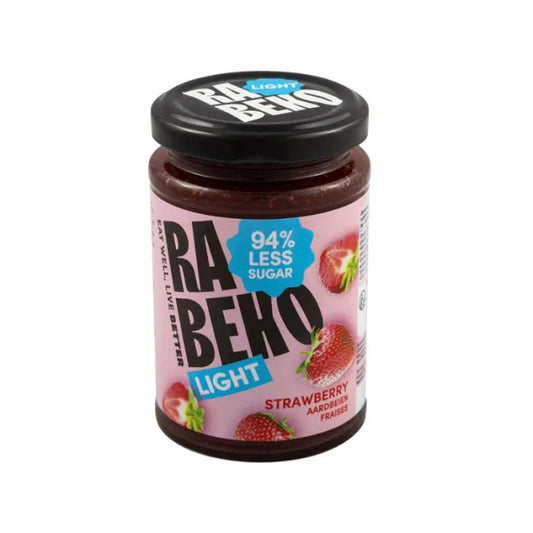 Light Jam Aardbei Rabeko – Extra Light Confituur (230 g)
