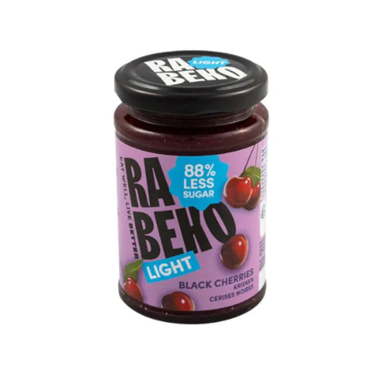 Light Jam Kersen Rabeko – Extra Light Confituur (230 g)
